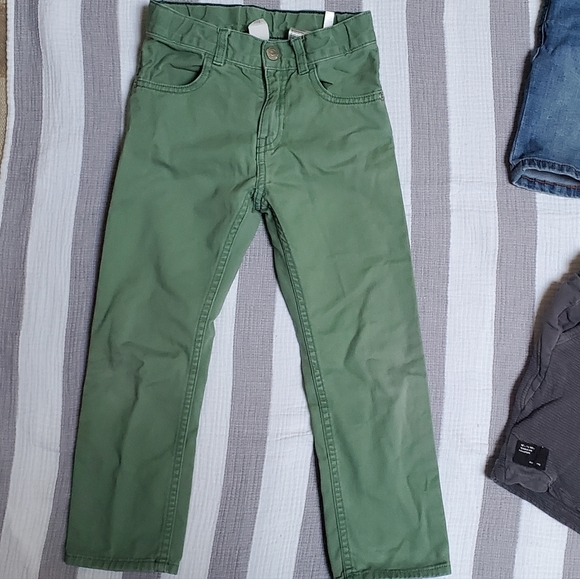 Green twill jeans - Picture 1 of 3